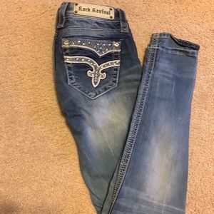 Rock Revival Vivian cuffed skinny jeans